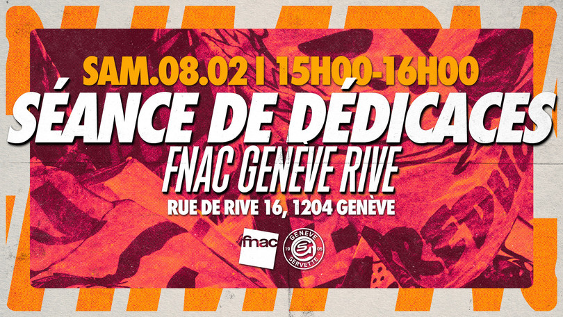 Séance de dédicaces – Fnac Genève Rive